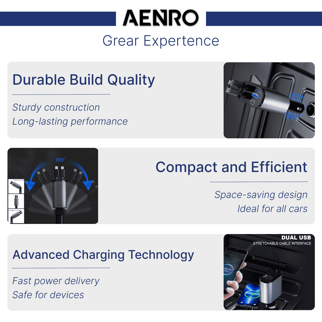 Aenro™ Retractable Car Charger